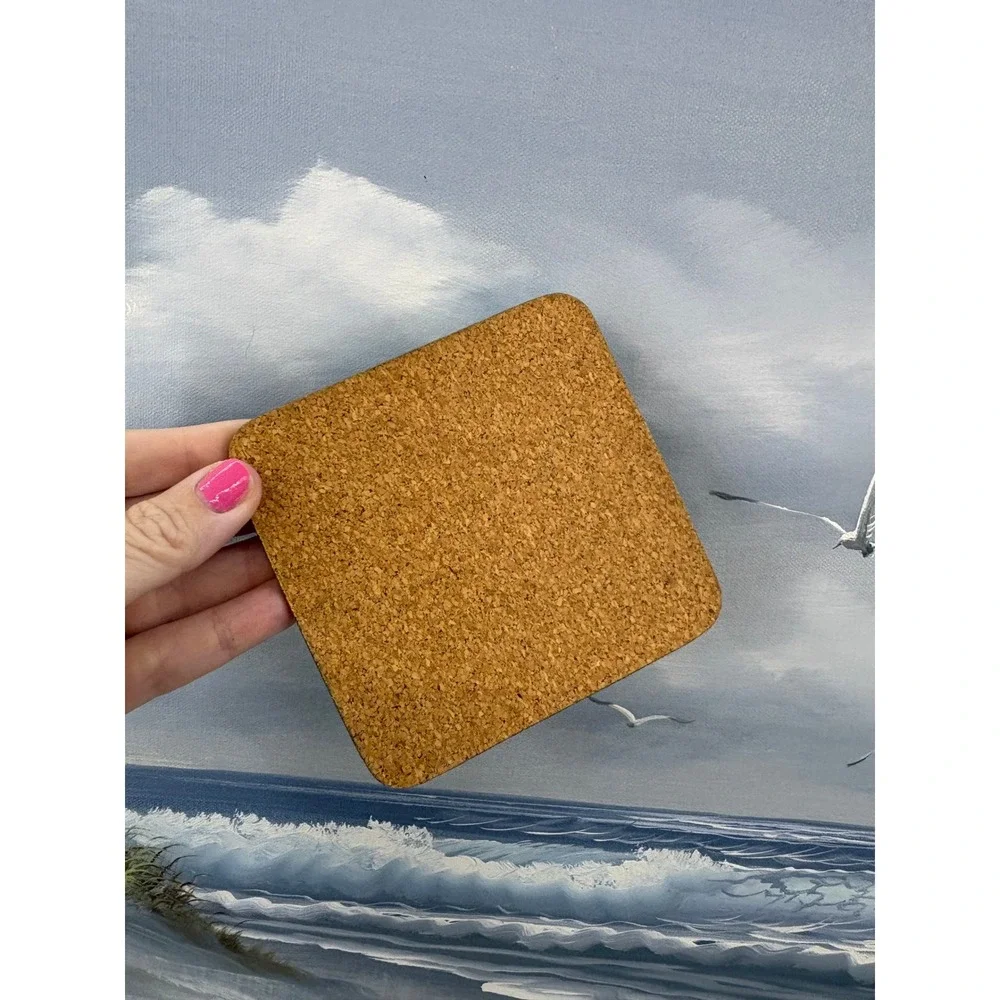 Vtg 1980's Cork Backed Country Goose Coasters Cottage Granny Core